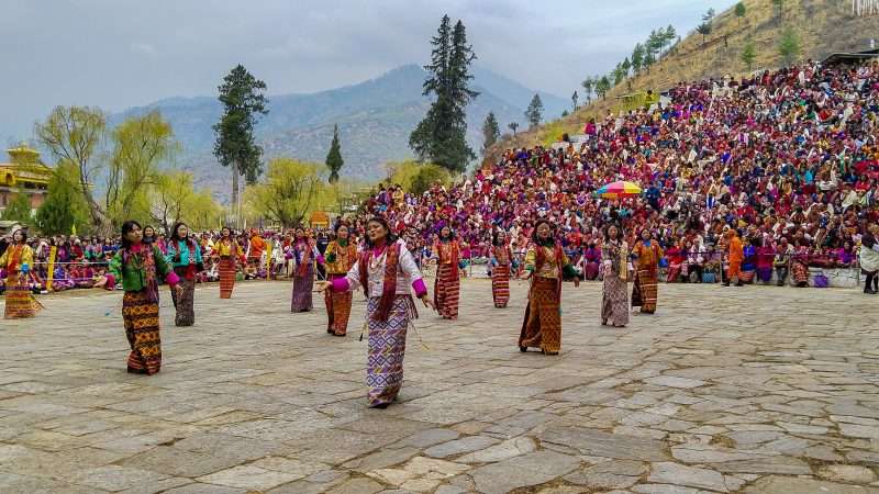 Folk Dance at Paro Festival