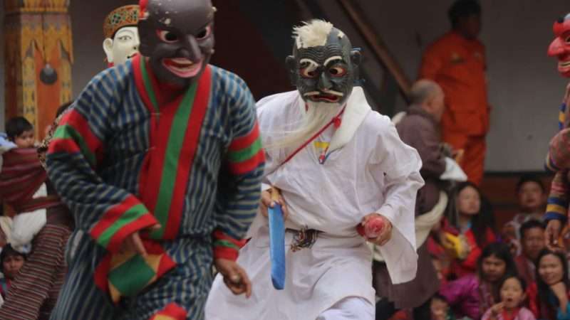 Mask Dances at Punakha Tshechu