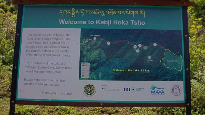 Sign Board at Trailhead