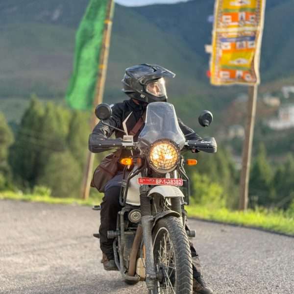 Bike riding in Bhutan