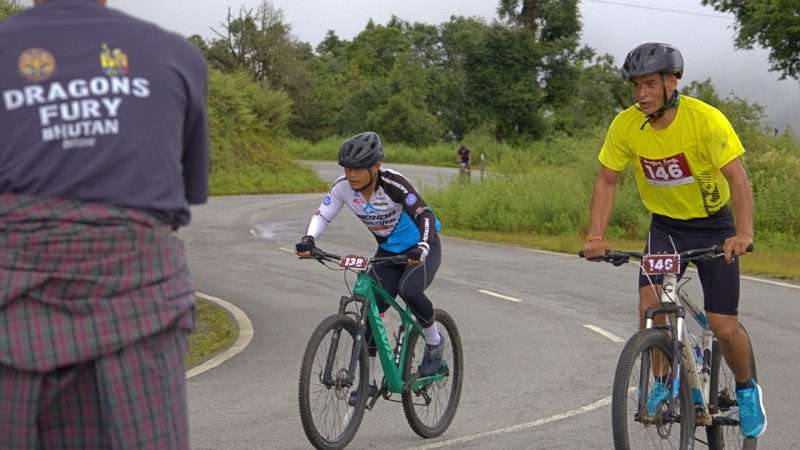 Mountain Bike Race in Bhutan
